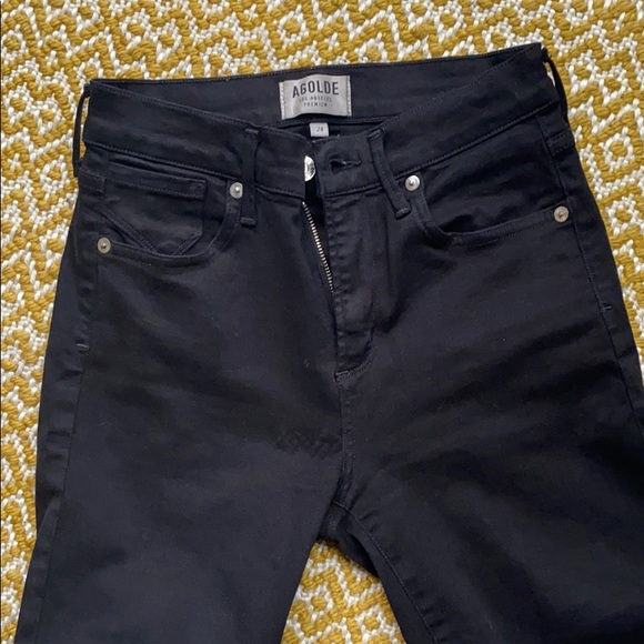 AGOLDE high rise black jean - Picture 4 of 6